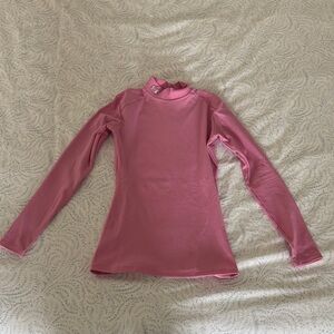 Under Armour Pink High Collar Athletic Top
